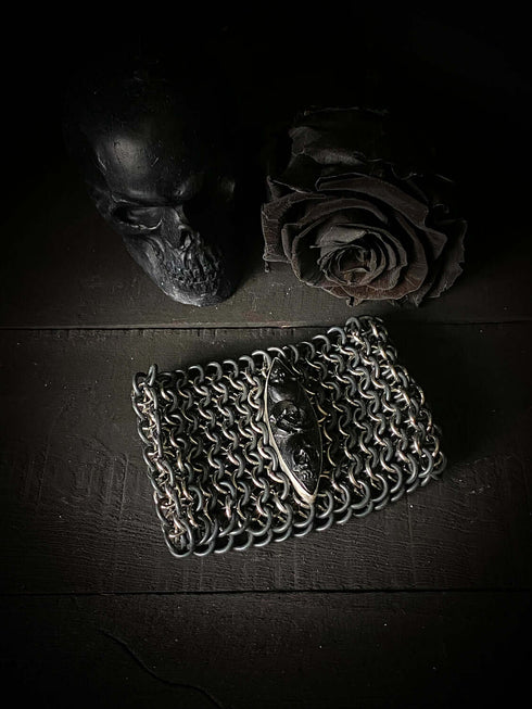 Brazalete Malla Elastica Skull and Roses